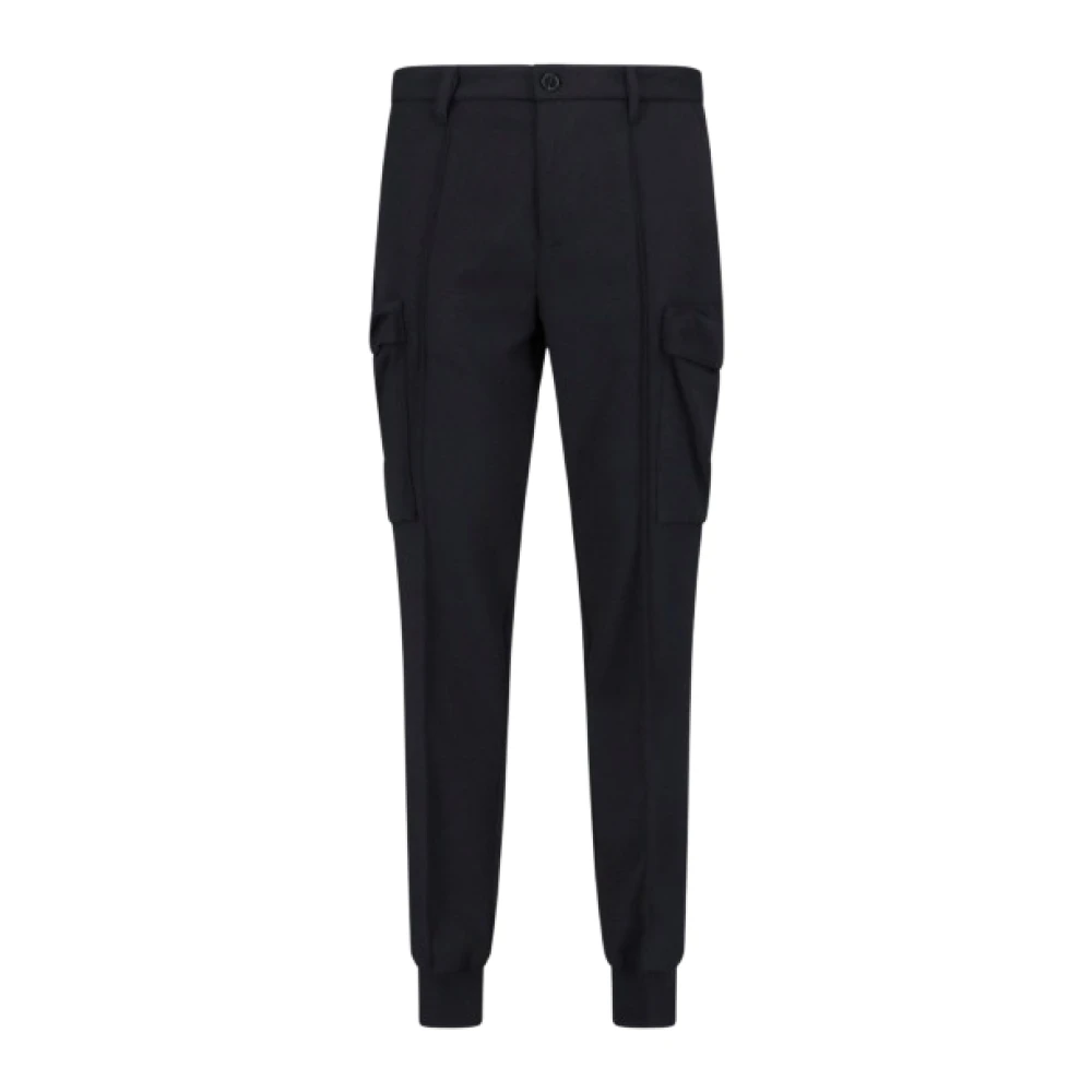 Diesel Slim-fit Cargo Broek met Ritssluiting Black Heren