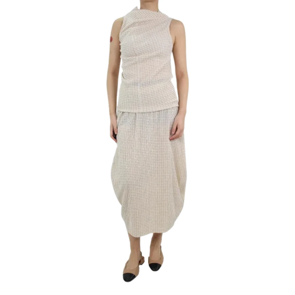 Jil Sander Pre-owned Fabric dresses Beige Dames