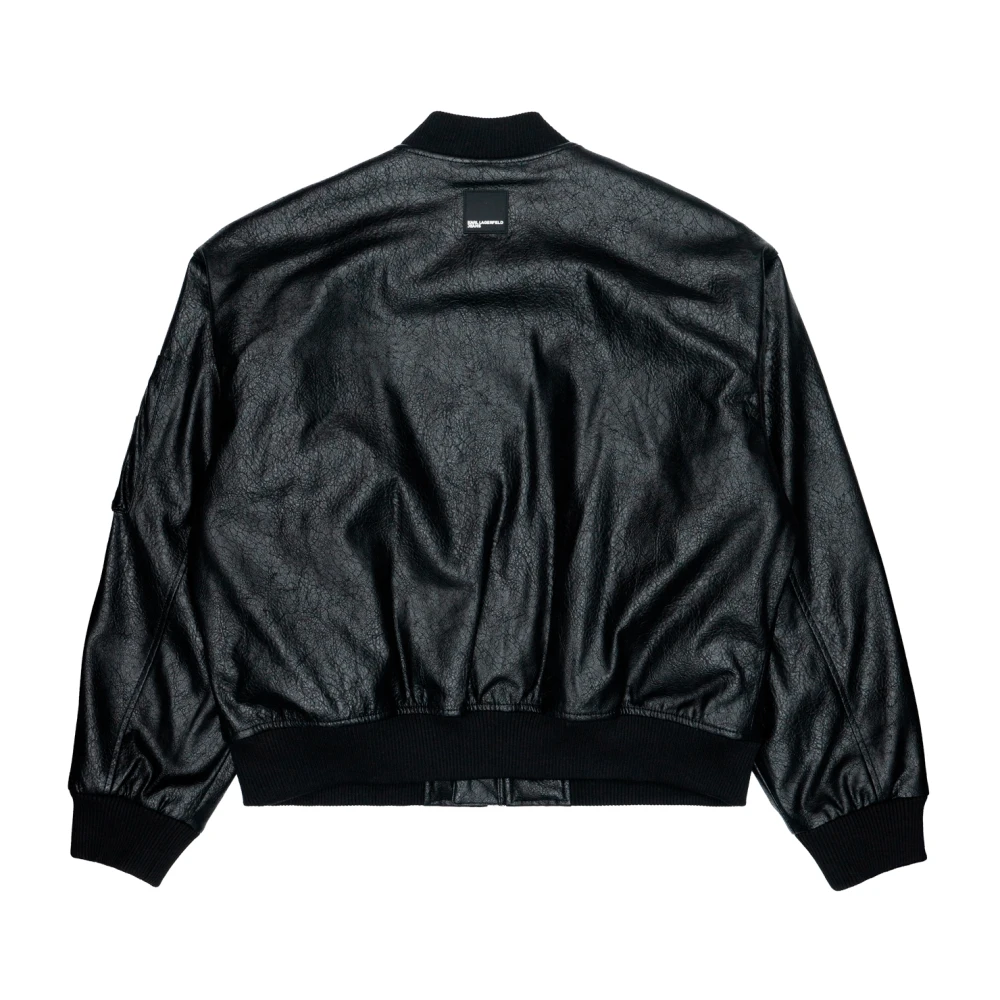 Karl Lagerfeld pufferjassen en parka Polyurethaan Black Heren