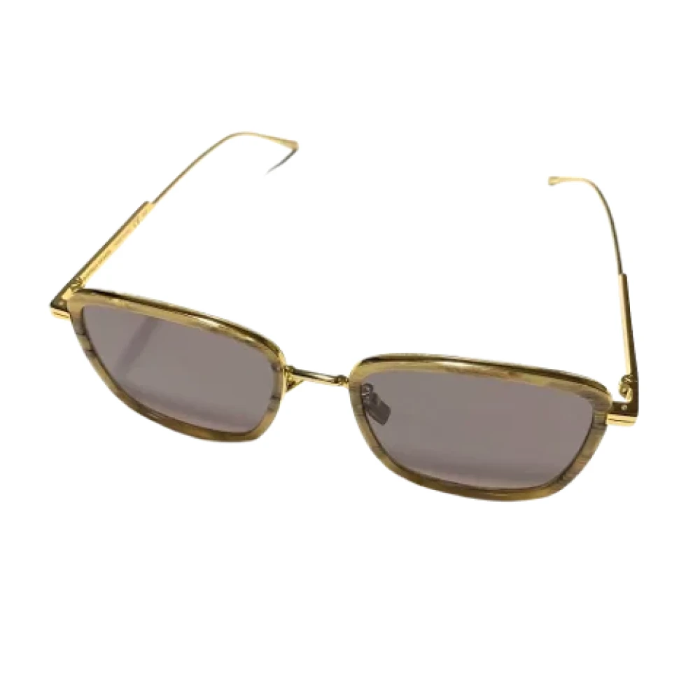 Bottega Veneta Vintage Pre-owned Metal sunglasses Yellow Dames