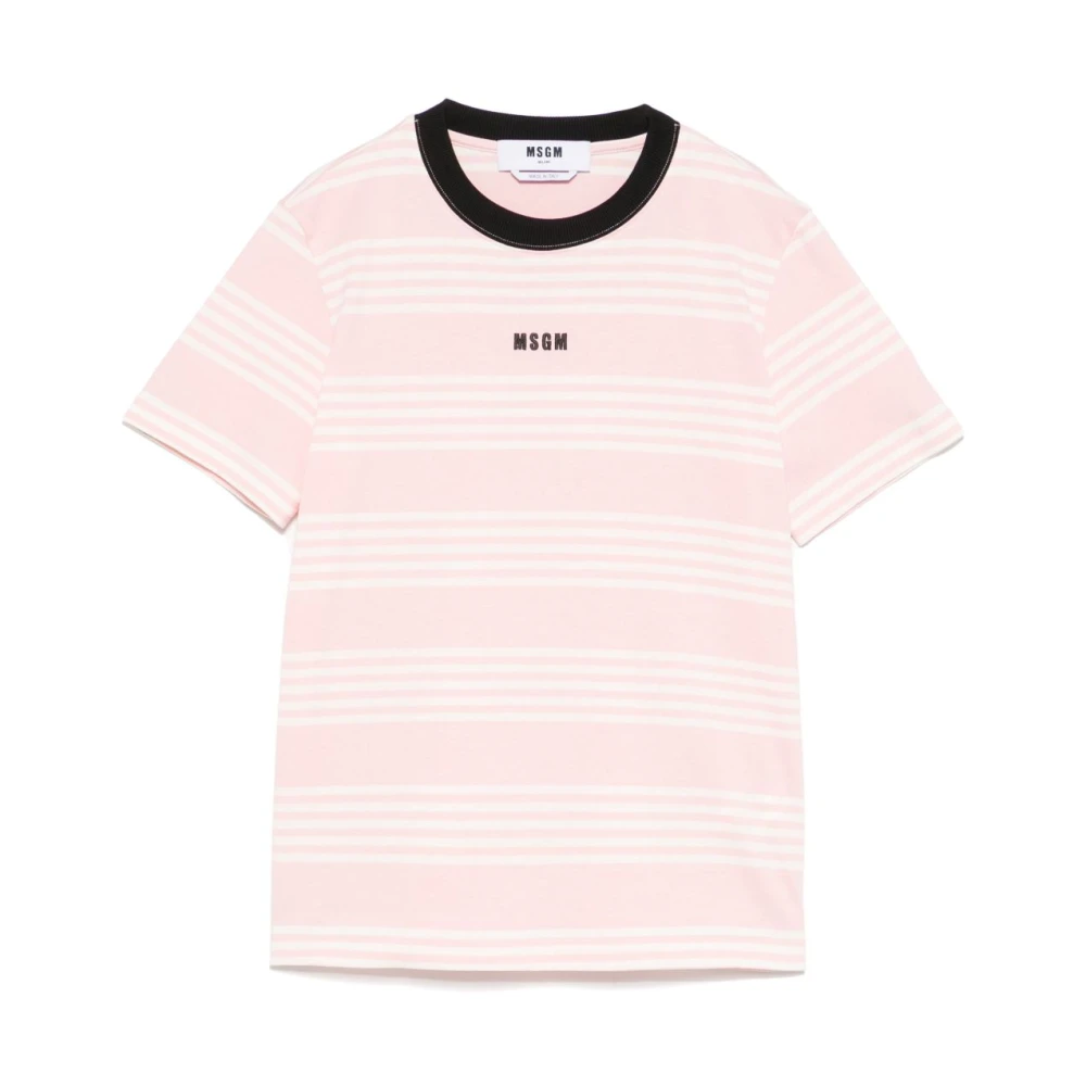 Msgm - Tops > T-Shirts - Pink - Msgm - Modalova