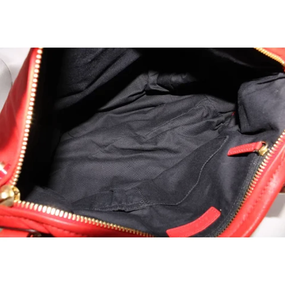 Givenchy Pre-owned Leather handbags Red Dames