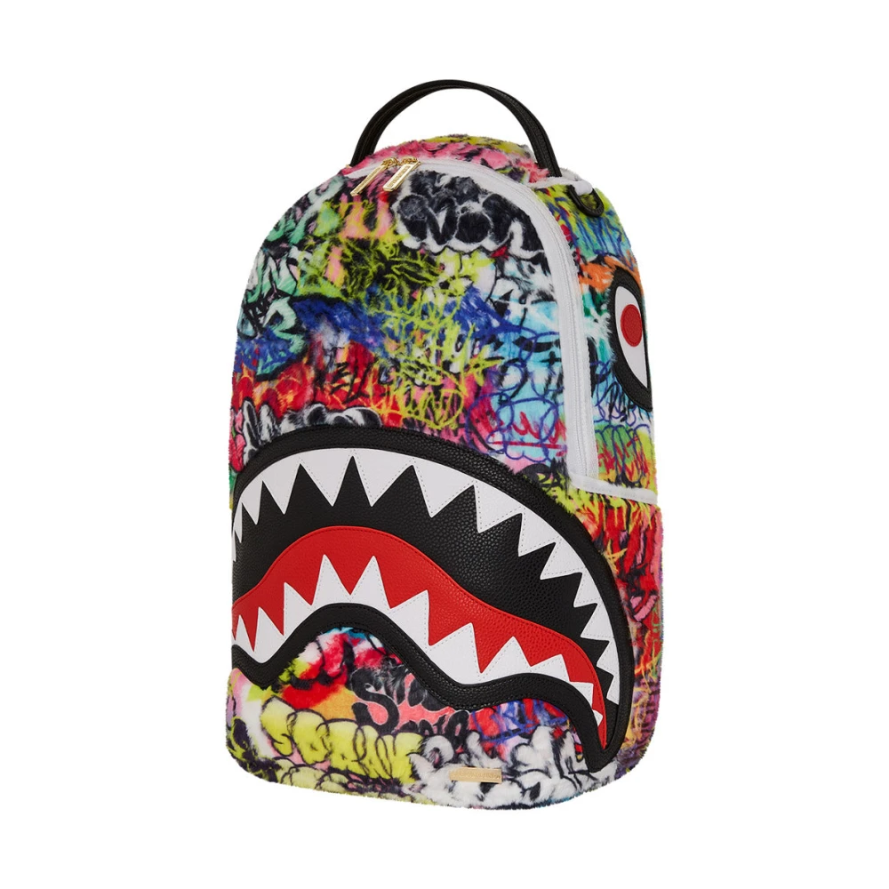 Sprayground Graffiti Faux Fur Multicolor Rugzak Multicolor Unisex