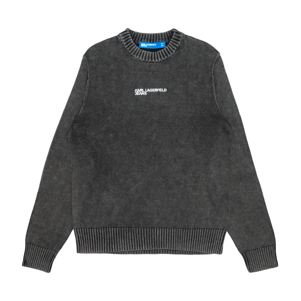 Karl Lagerfeld breiwerk en katoenen sweatshirts Black Heren