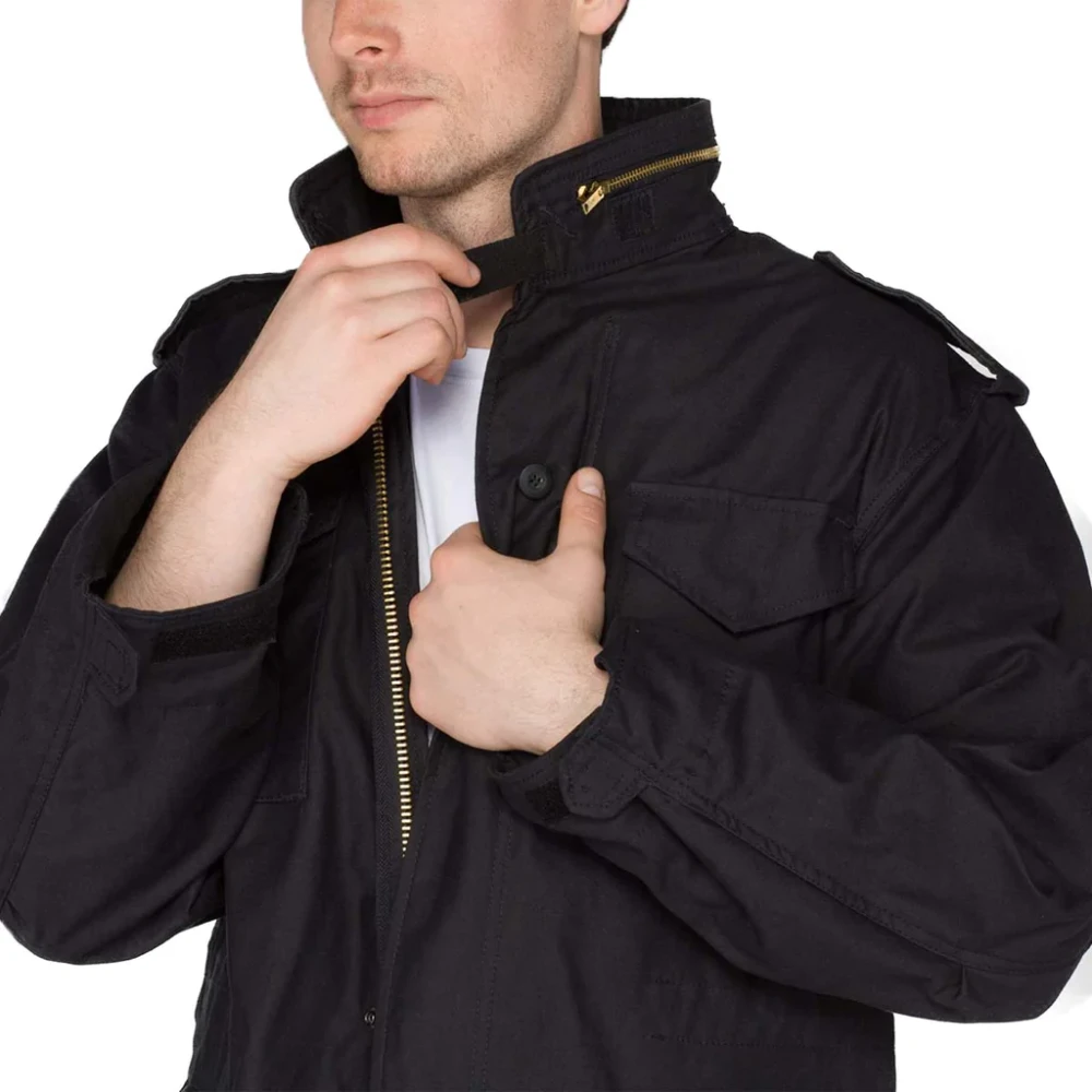 alpha industries M-65 Veldjas Zwart Black Heren