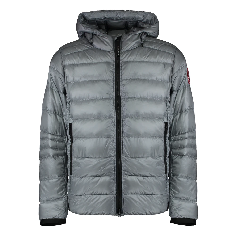 Canada Goose Nylon donsjack met capuchon Gray Heren