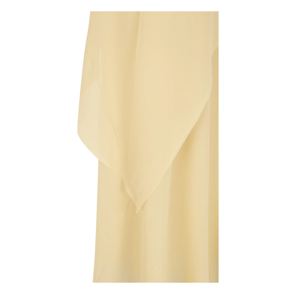 Cortana Dora lange beige zijden georgette rok Beige Dames