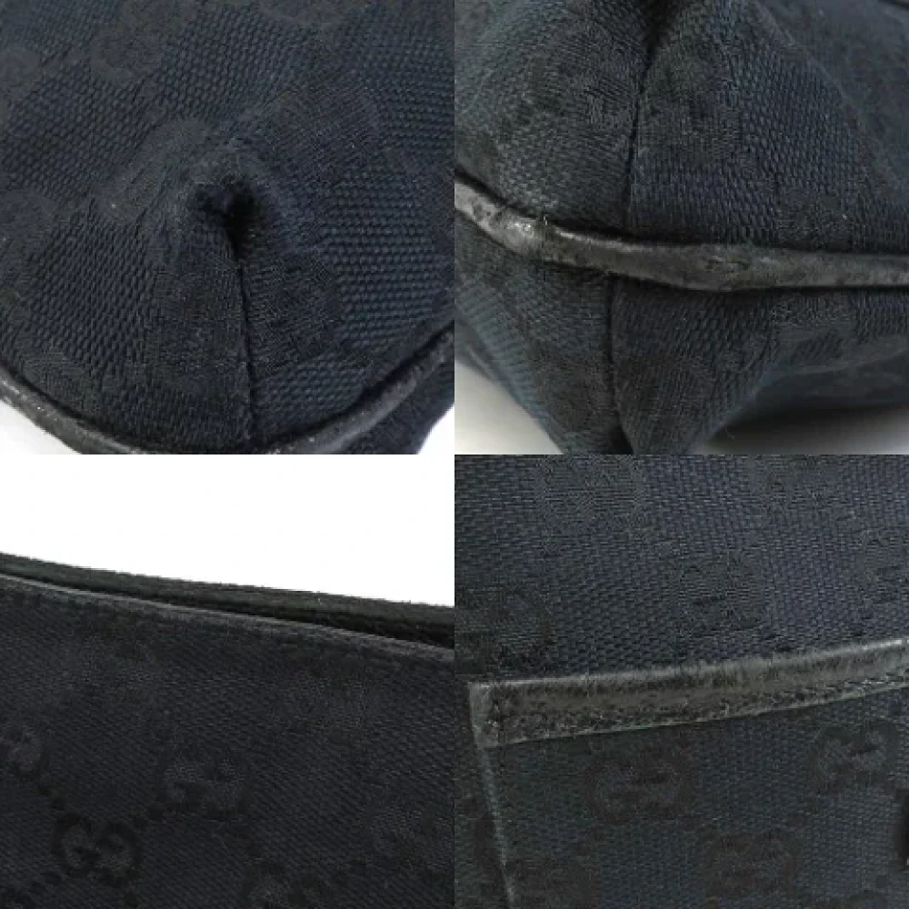 Gucci Vintage Pre-owned Canvas shoulder-bags Black Dames