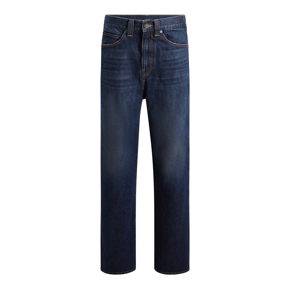 Khaite Blauwe Denim Jeans Relaxte Pasvorm Blue Dames