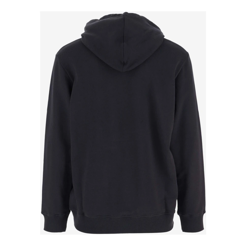 Balmain Donkerblauwe Katoenen Hoodie met Logodetail Blue Heren