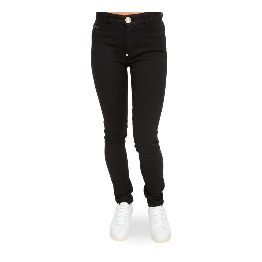 Philipp Plein Women's Black Skinny Fit Jeans, W28, Skinny Jeans