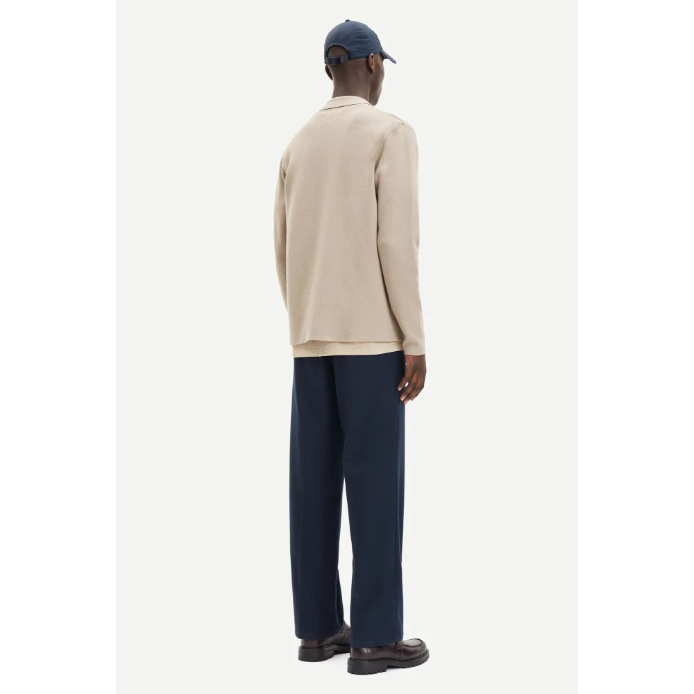 Samsøe Cashmere Ritsvest Beige Heren