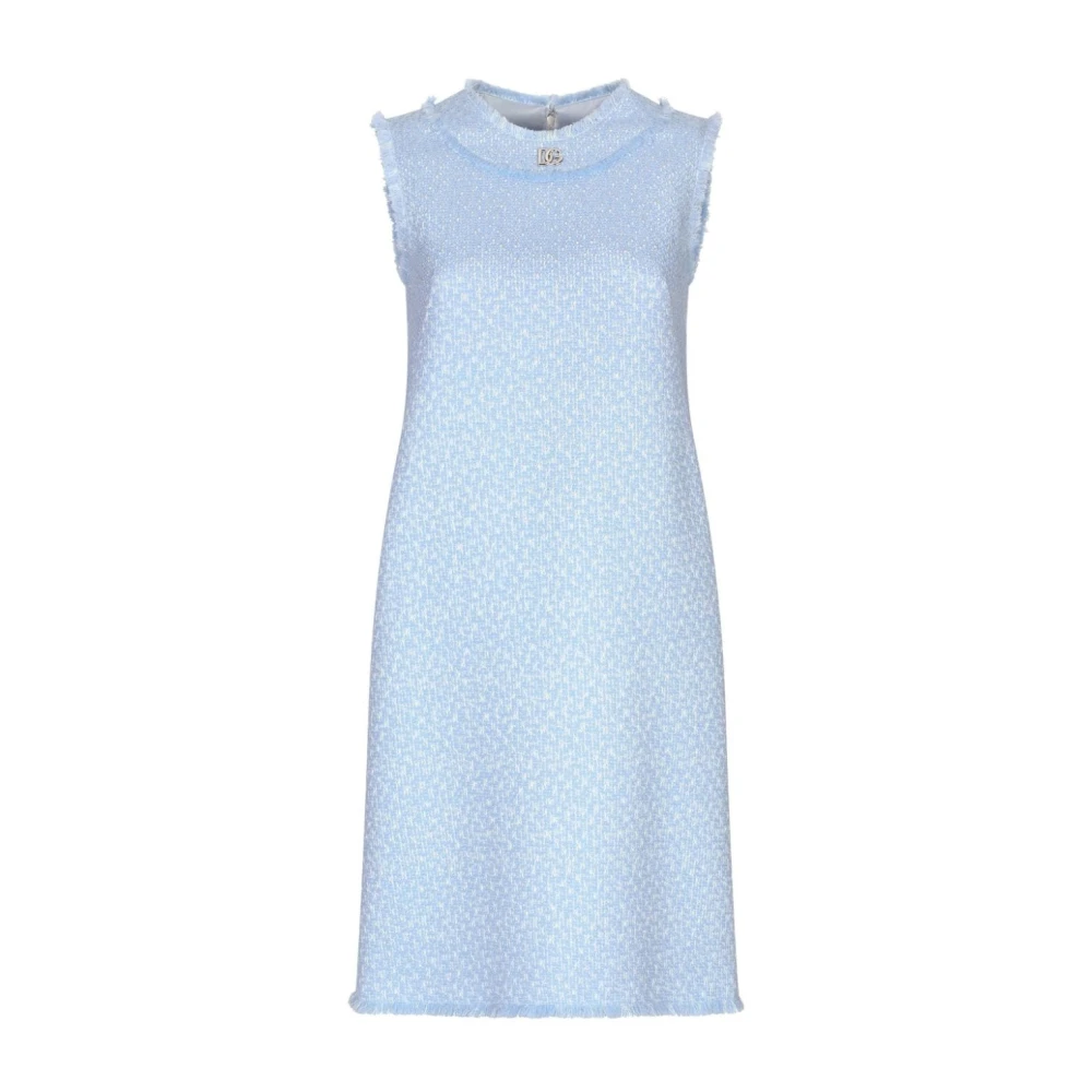 Dolce & Gabbana Heldere Blauwe Shift Jurk Blue Dames