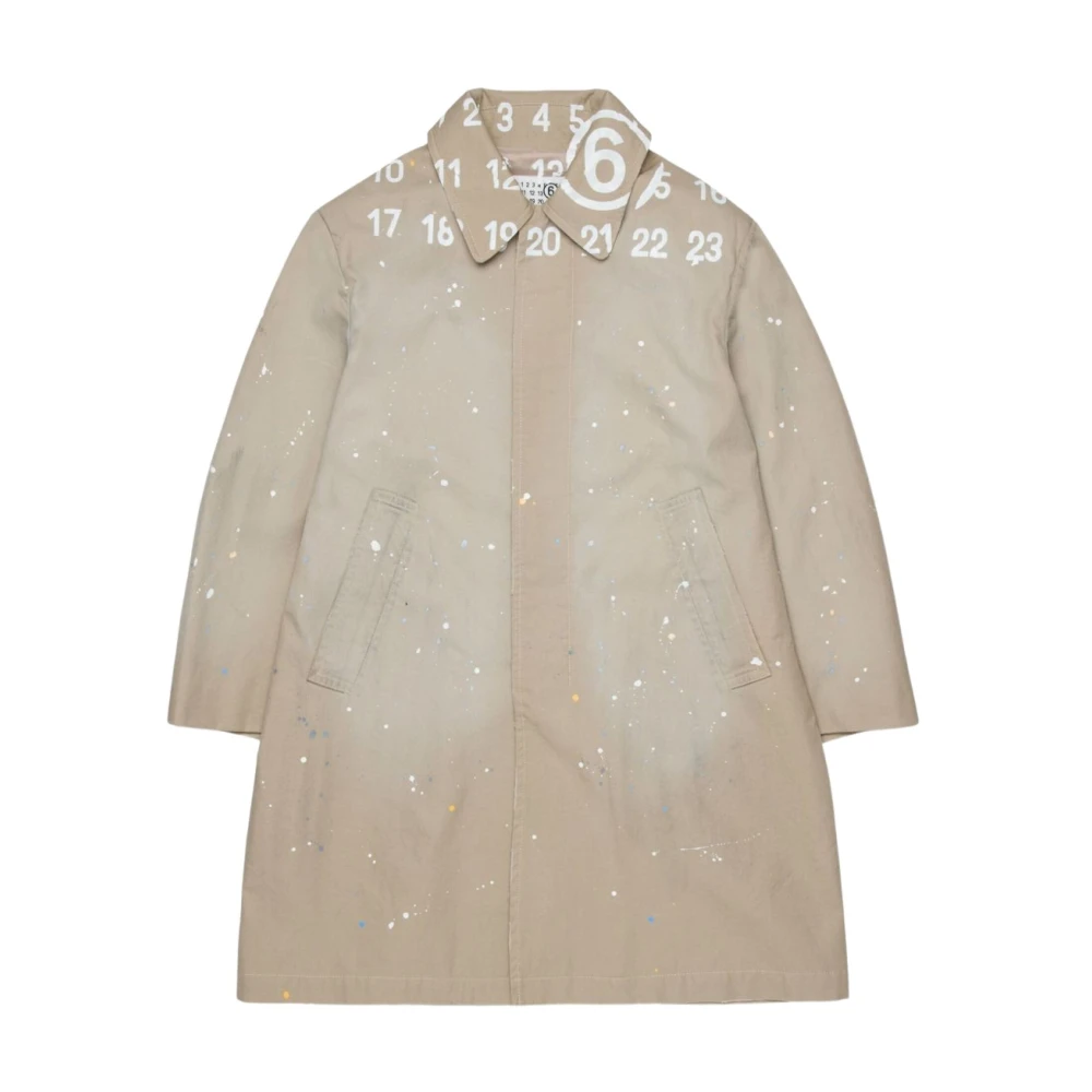 Mm6 Maison Margiela Unisex Kids Beige Light Jackets, 14 Y, Jacket