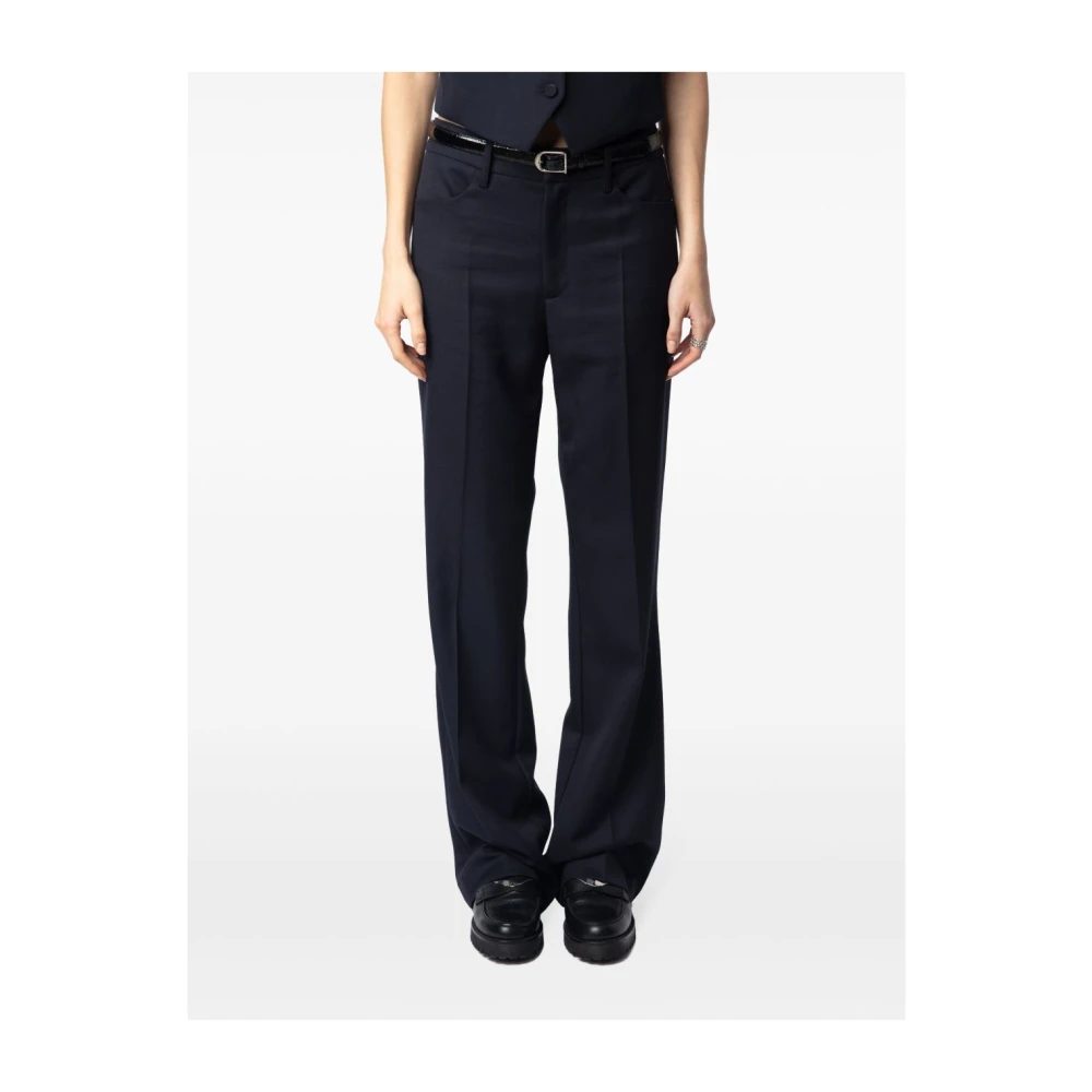 Zadig & Voltaire Pistol Grain de Poudre Broek Blue Dames