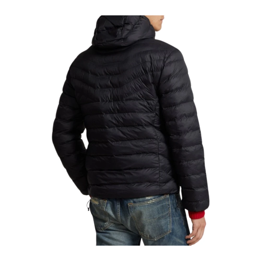 Polo Ralph Lauren Zwarte Chevron Geïsoleerde Bomberjas Black Heren
