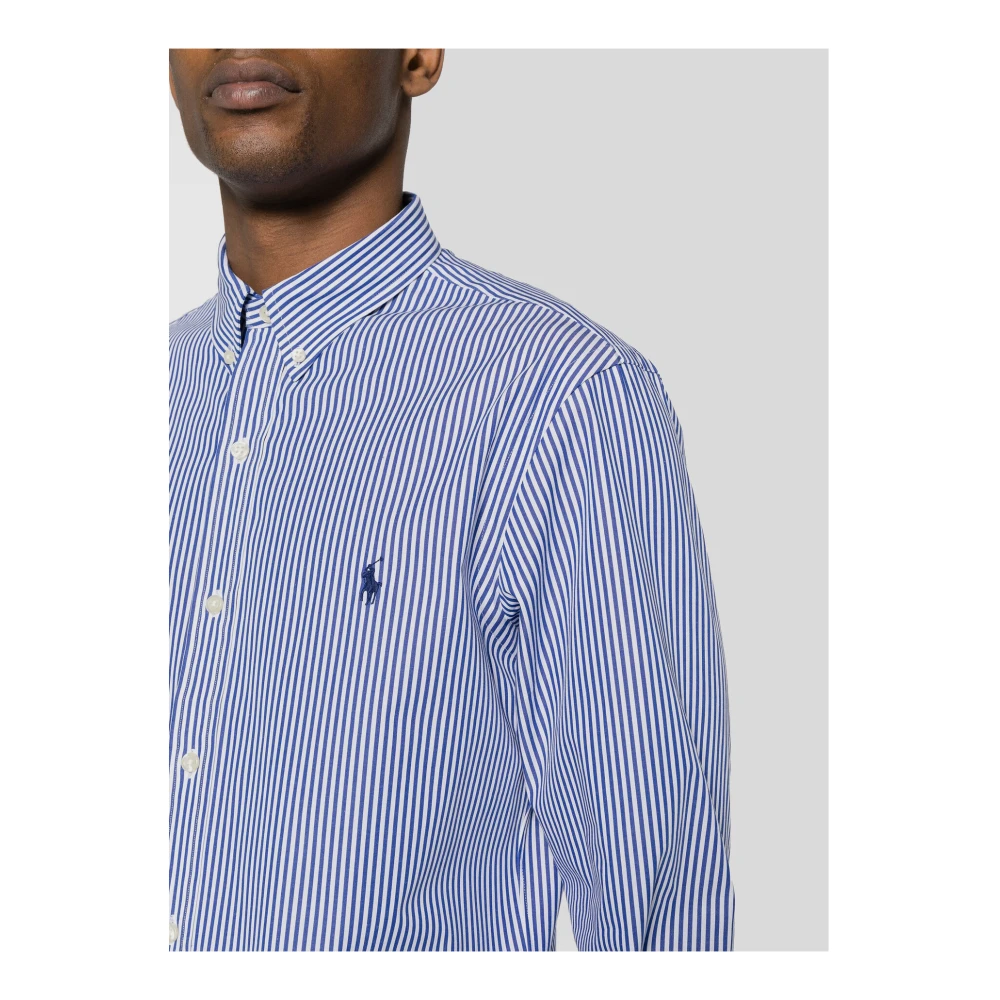 Polo Ralph Lauren Gestreept Logoshirt Blue Heren