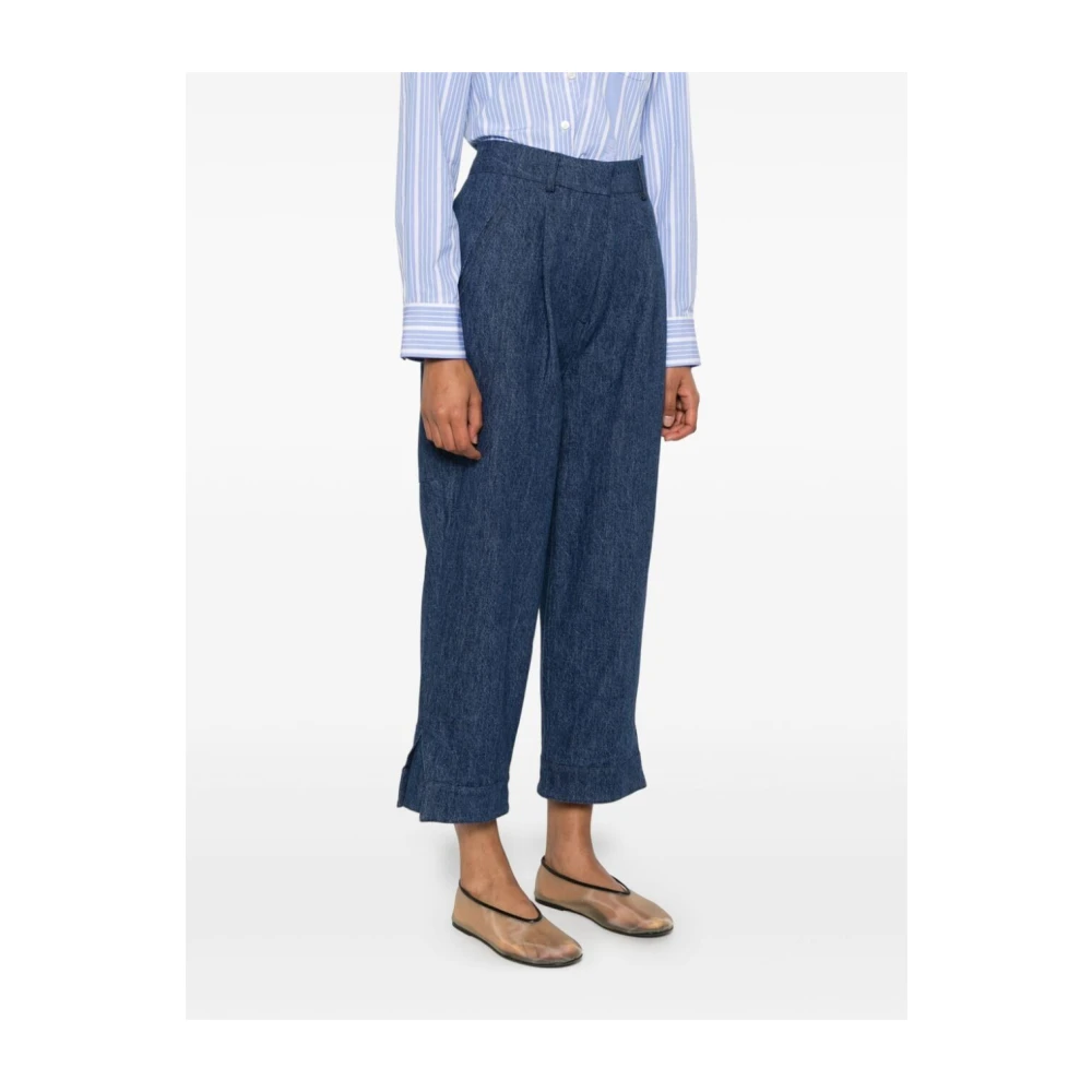 Jejia Denim Broek met Verborgen Voorsluiting Blue Dames
