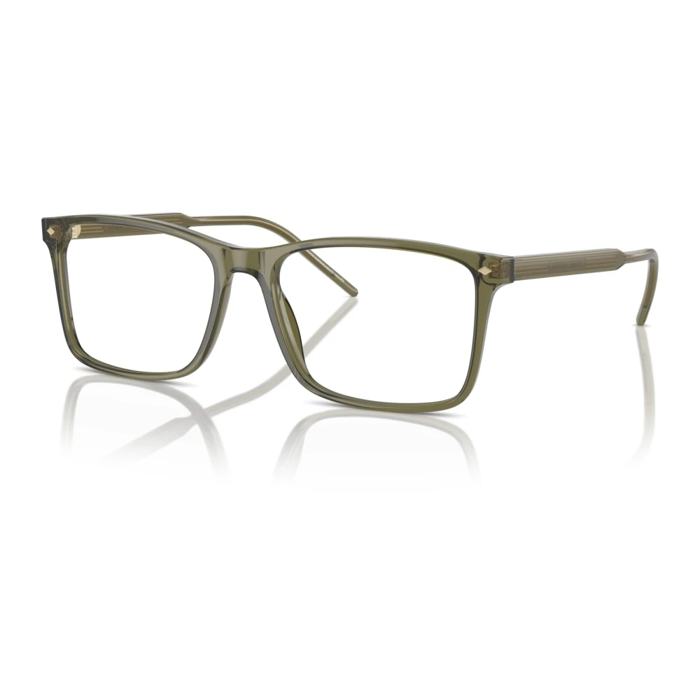 Giorgio Armani Men's Green Glasses, 57 Mm, Rectangle Sunglasses