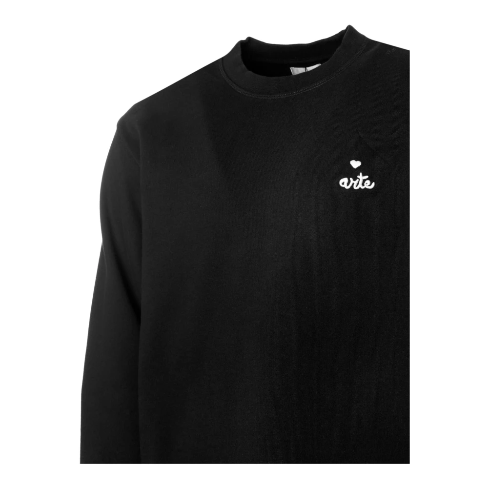 Arte Antwerp Hart Logo Crewneck Sweatshirt Black Heren