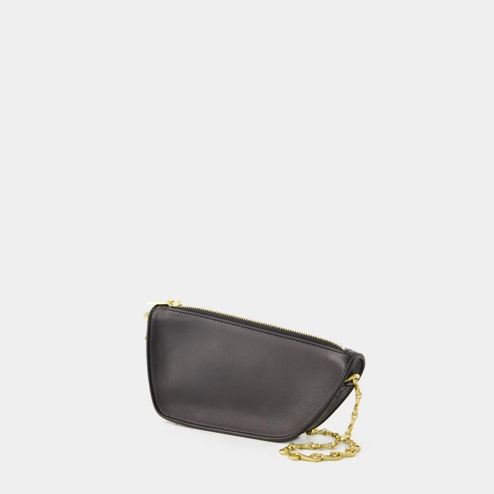 Burberry Gewatteerde Lamsskin Portemonnee Met Ketting Black Dames