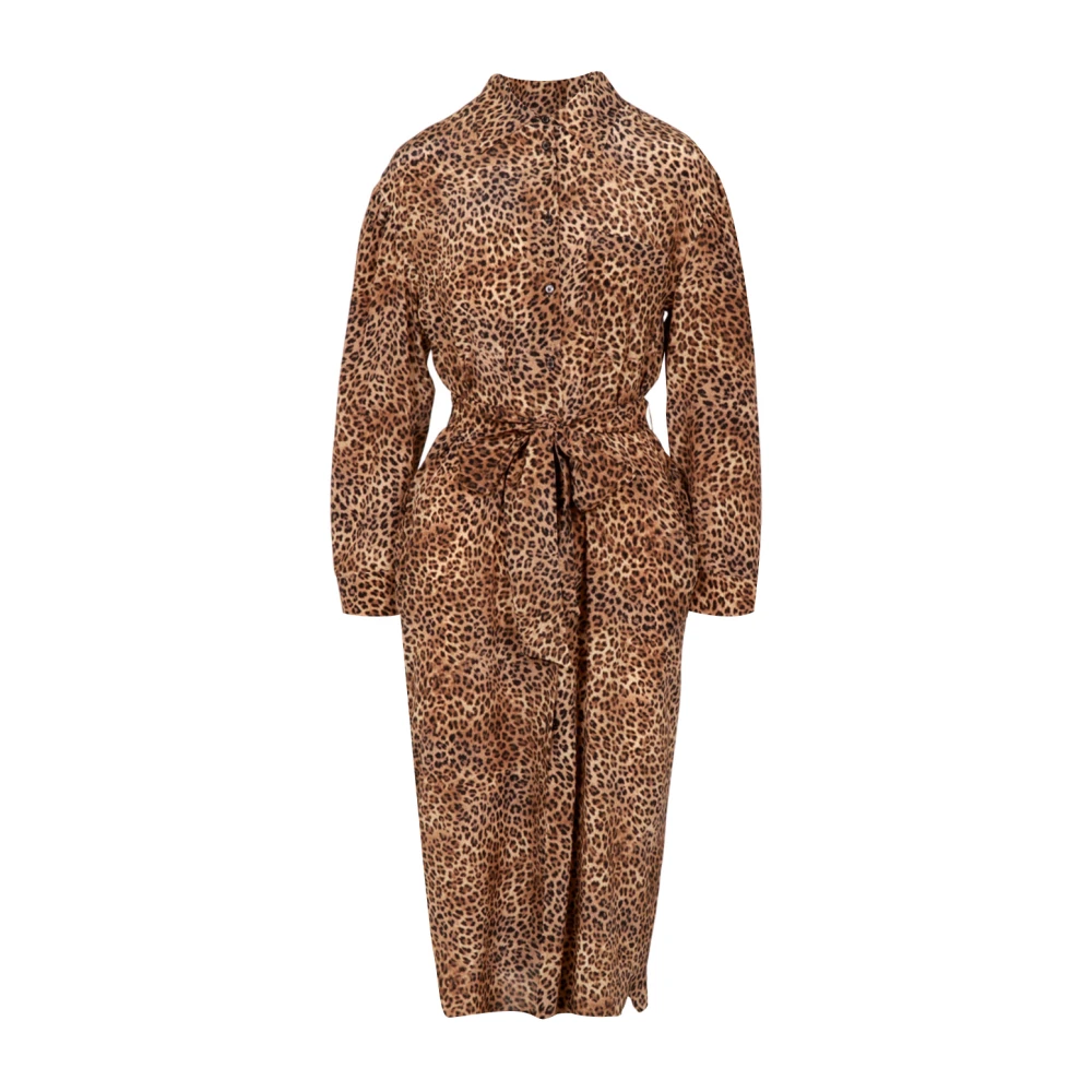 Weekend Max Mara Vrouw Multicolor Kleedjes Dames, Veelkleurig, S, Midi Chemisier Jurk