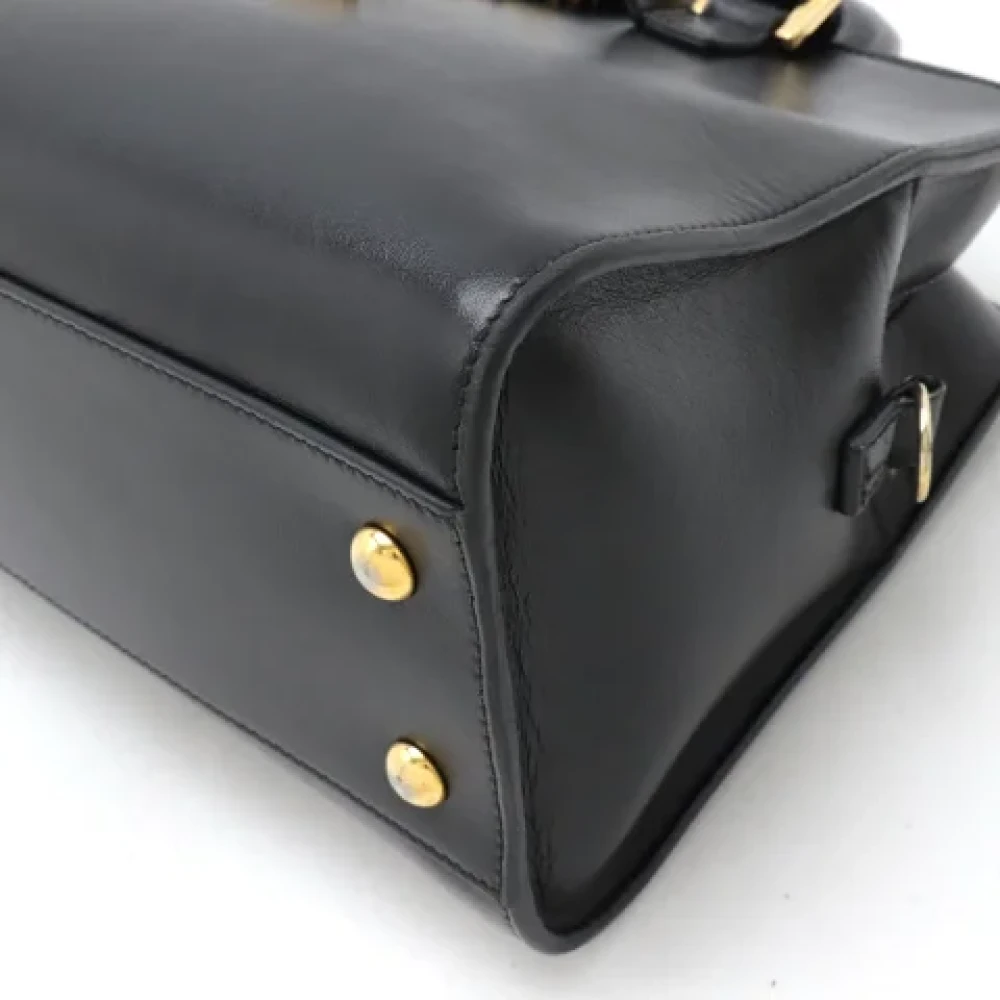 Yves Saint Laurent Vintage Pre-owned Leather handbags Black Dames