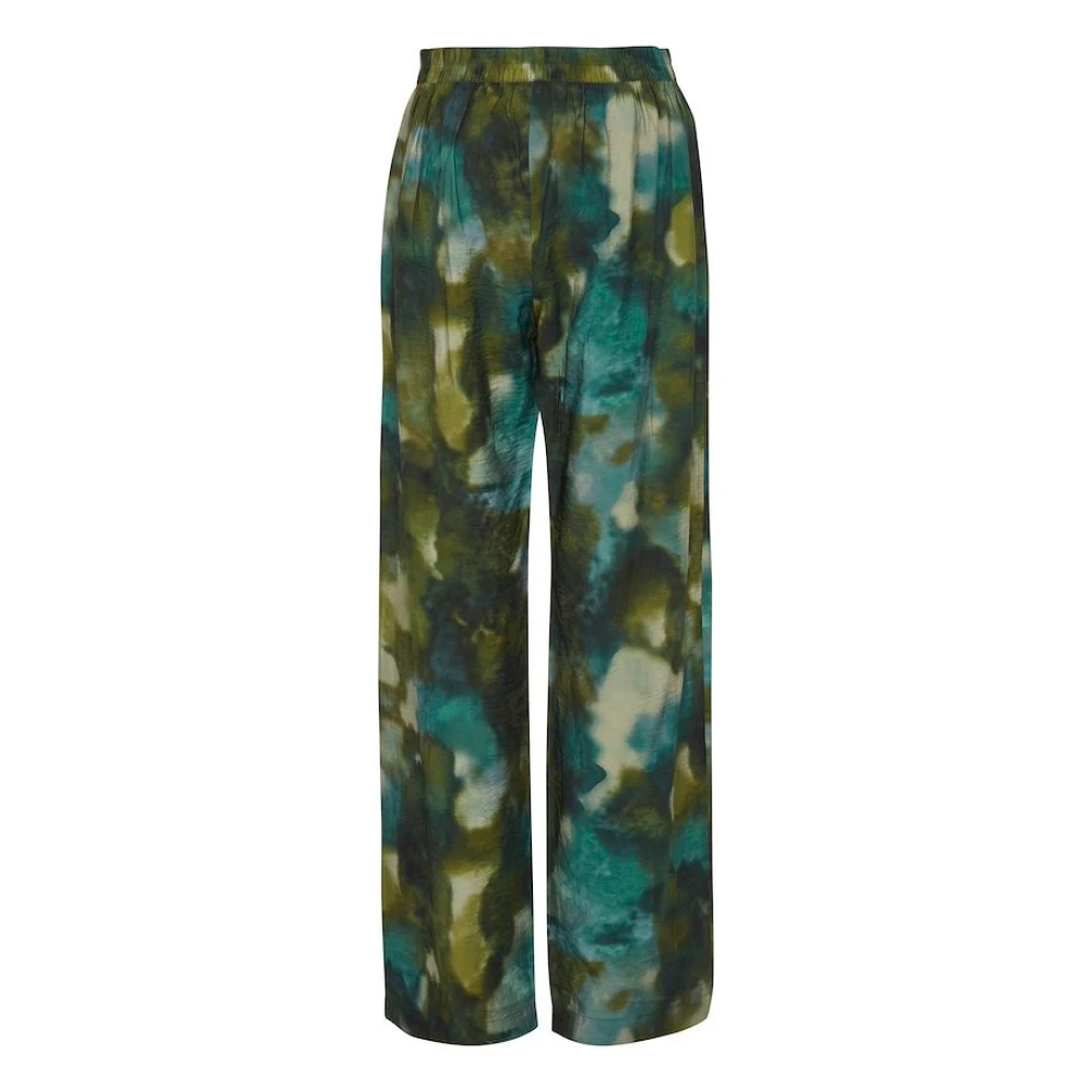 B.Young Flowy high-waisted full-length broek Green Dames