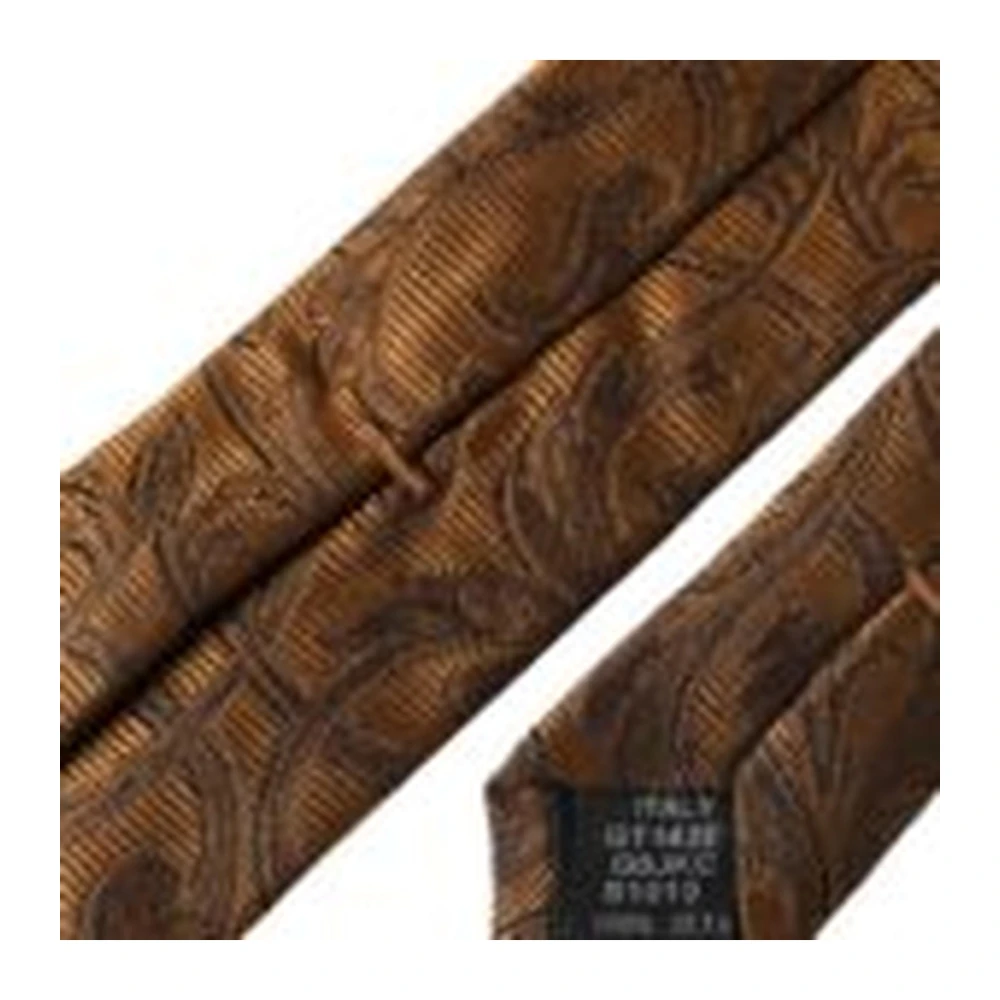 Dolce & Gabbana Bruin Bloemen Zijden Stropdas Brown Heren