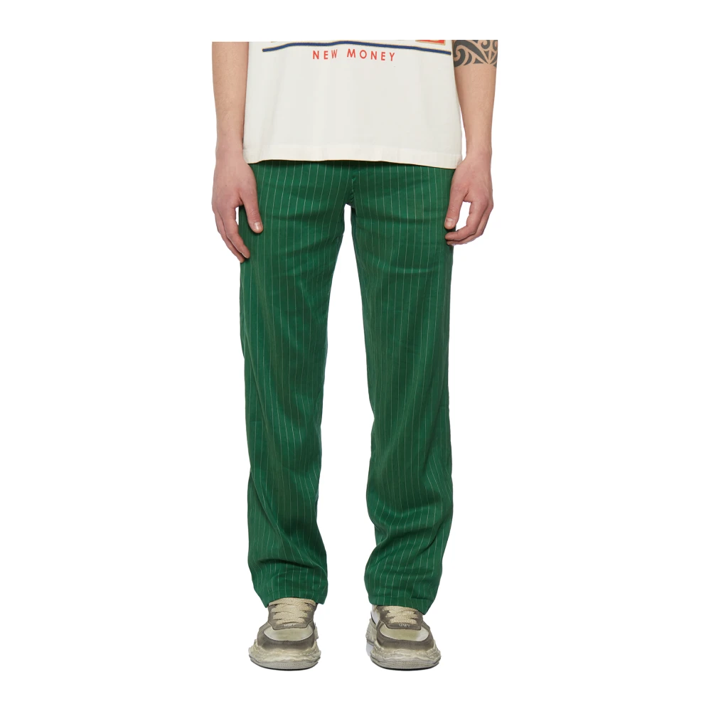Rhude Linnenmix Broek Green Heren