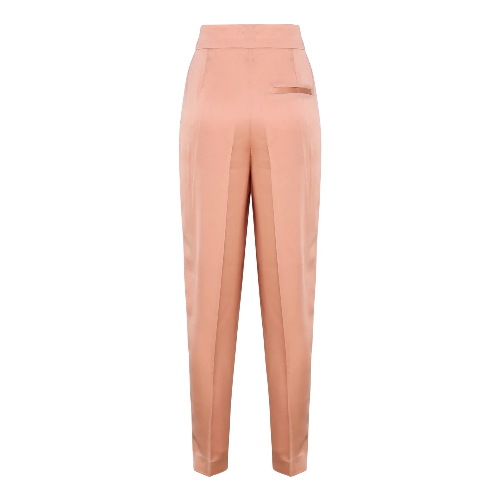 Genny Vloeibare Hoge Taille Broek Nude Pink Dames