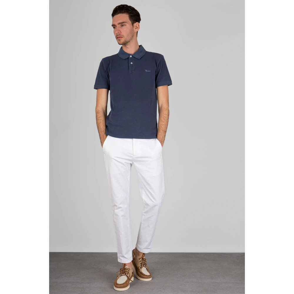 Woolrich Polo Shirt Blue Heren