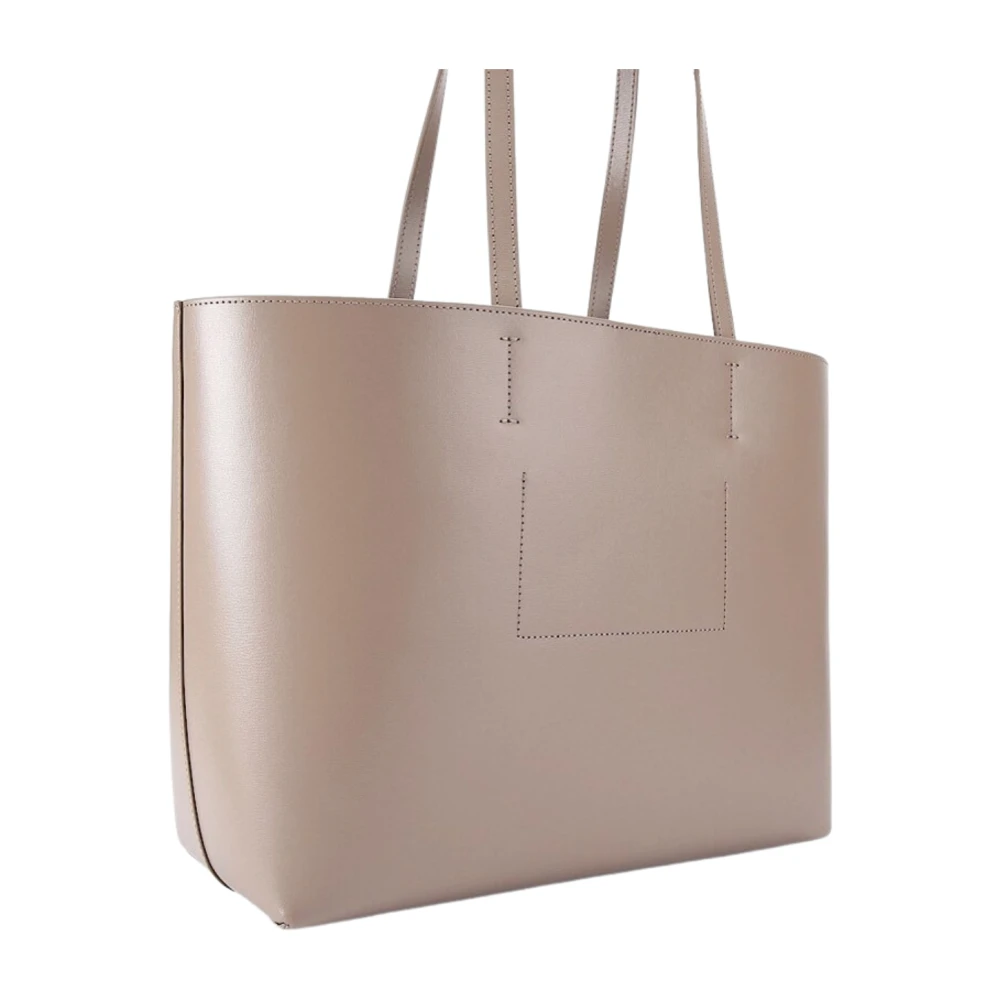 Kurt Geiger Chelsea Shopper Tas in Taupe Leer Pink Dames