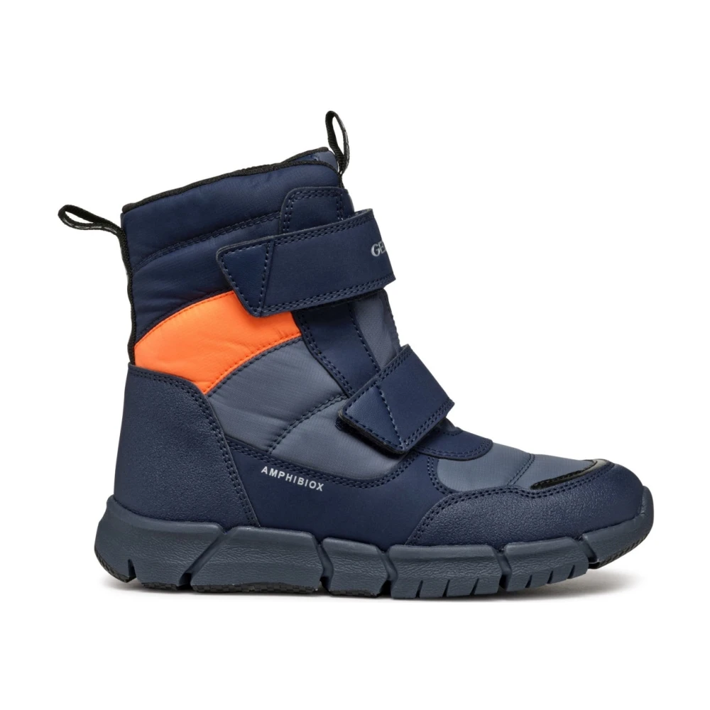 Geox Boys Blue Boots,, Kids Boots Flexyper Fluoorange Size 31 Eu