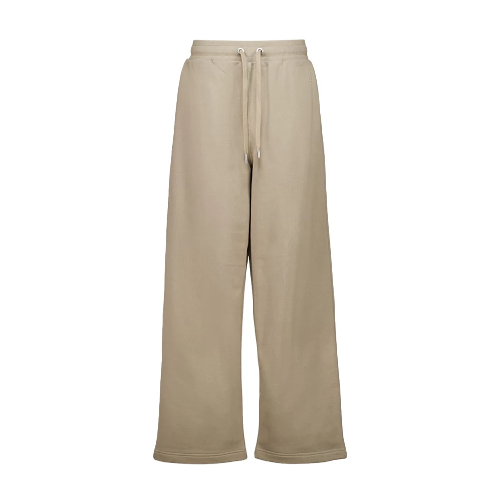 Ami Paris Gray Drawstring Trousers - Female - Wide Trousers - S - Trousers