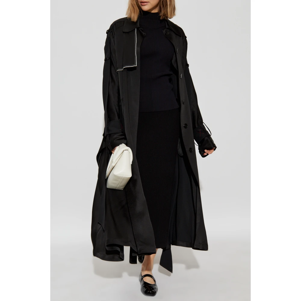 Victoria Beckham Geribbelde rok Black Dames