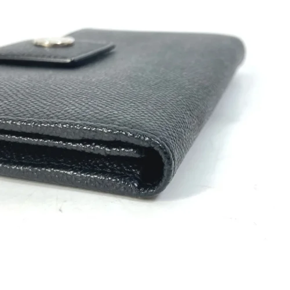 Bvlgari Vintage Pre-owned Leather wallets Black Heren