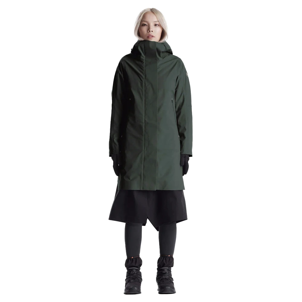 Krakatau 3-in-1 Plank Parka Waterdichte Urban Jacket Green Dames