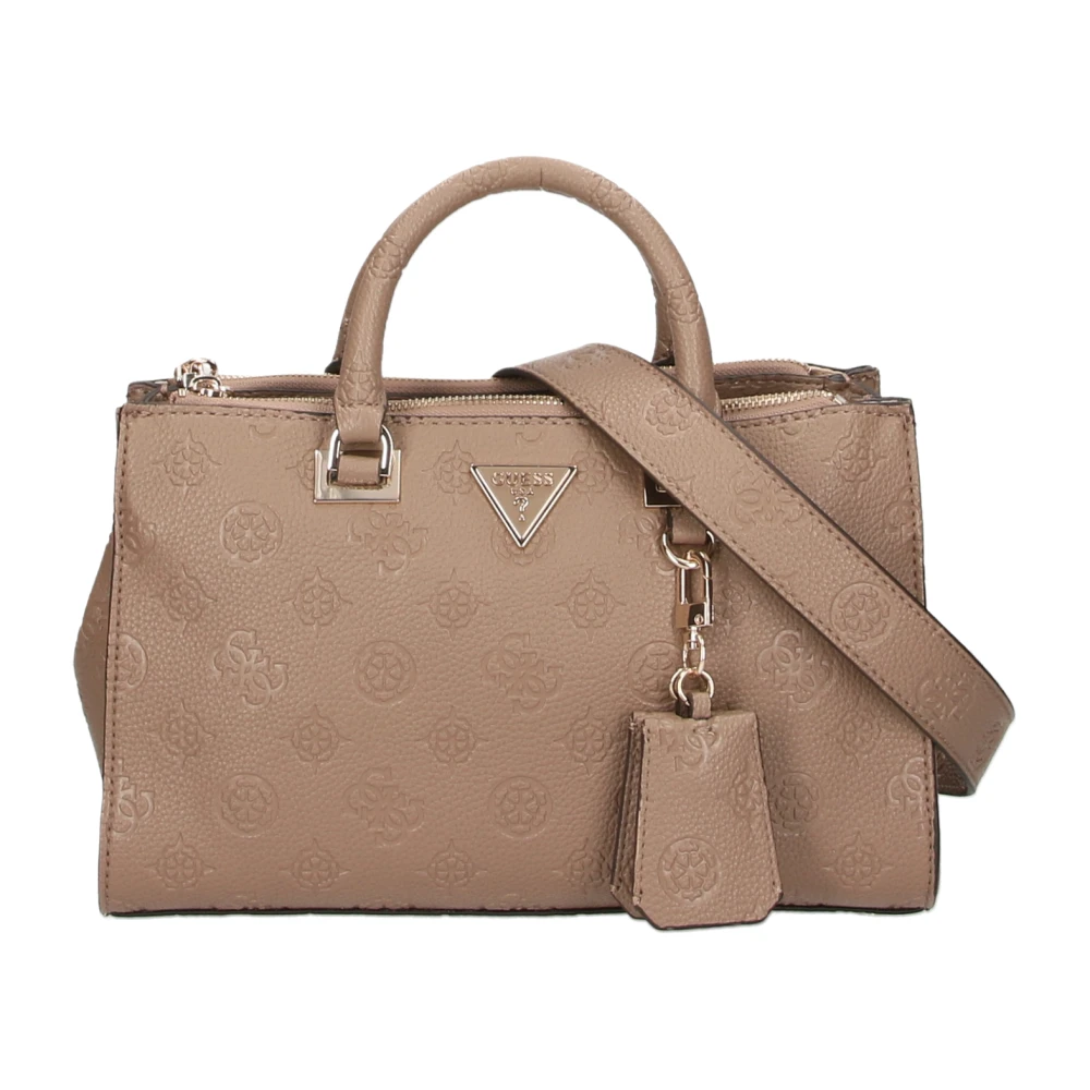 Guess Bruine Handtas Cresidia Status Satchel Brown Dames
