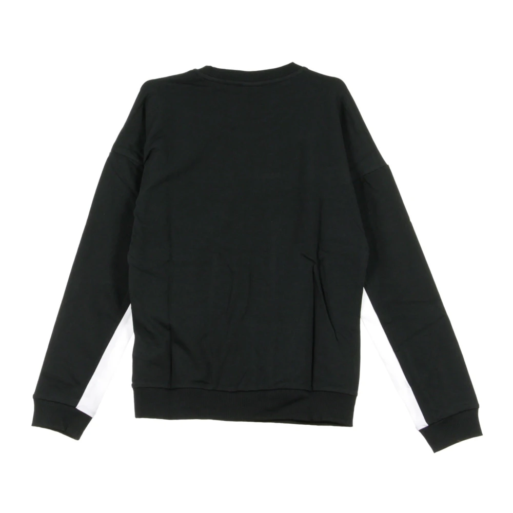 Reebok Zwarte Crewneck Sweatshirt met Groot Logo Black Dames