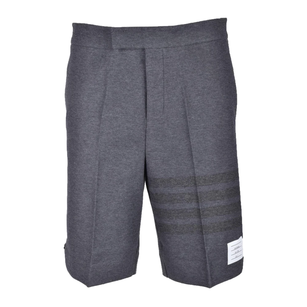 Thom Browne Katoenen Bermuda Shorts Gray Heren