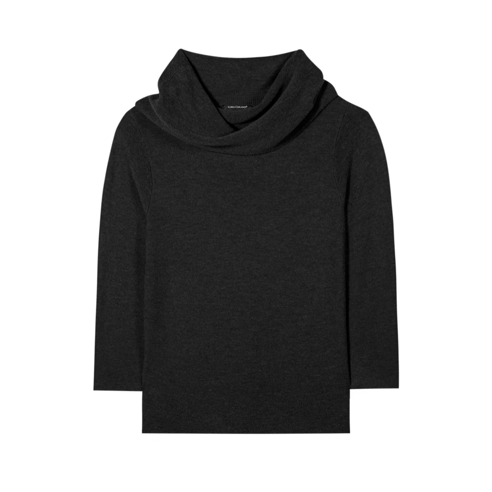 LUISA CERANO Stijlvolle Gebreide Kleding Black Dames