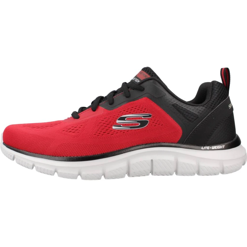 Skechers Stijlvolle Track Sneakers voor Mannen Heren Schoenen Rood