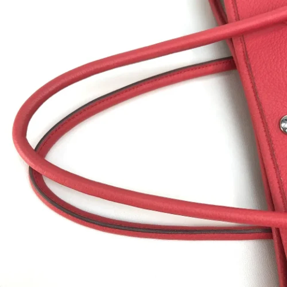Hermès Vintage Pre-owned Leather handbags Red Dames