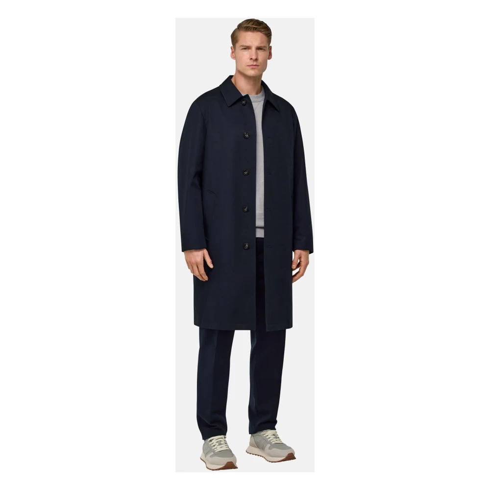 Boggi Milano Peacoat van technische katoen Blue Heren
