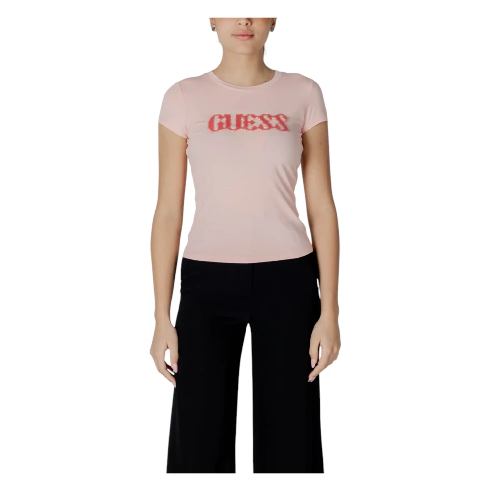 Guess - Tops > T-Shirts - Pink - Guess - Modalova