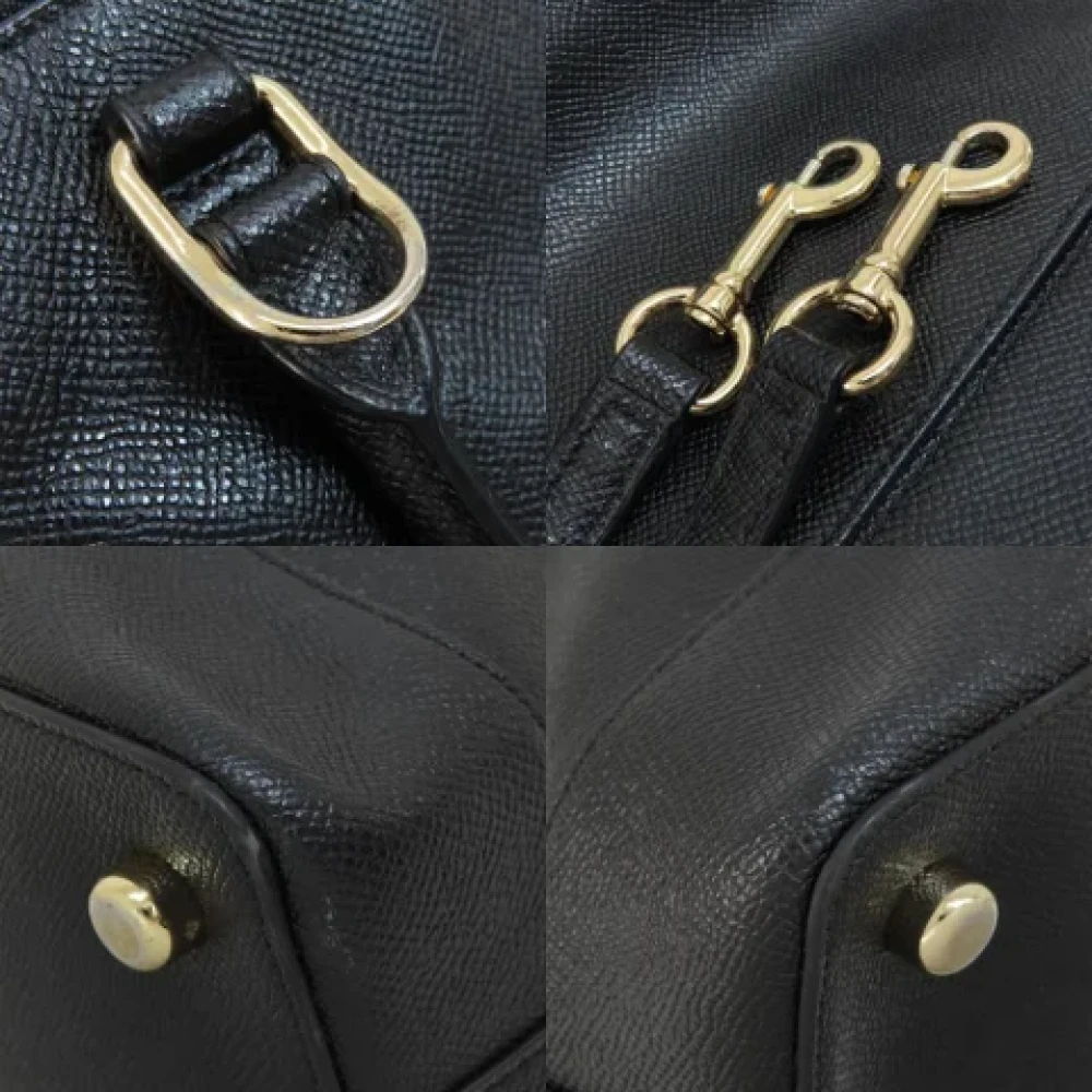 Coach Pre-owned Leather handbags Black Dames