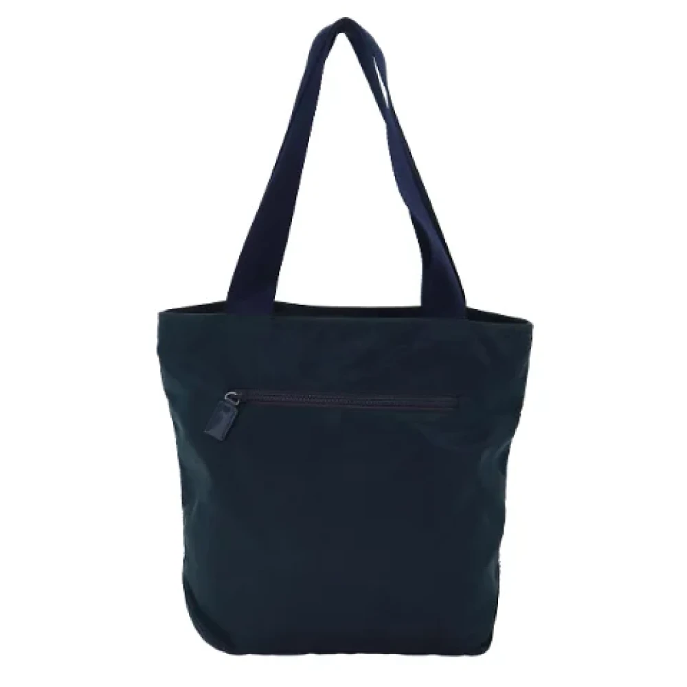 Prada Vintage Pre-owned Nylon handbags Blue Dames