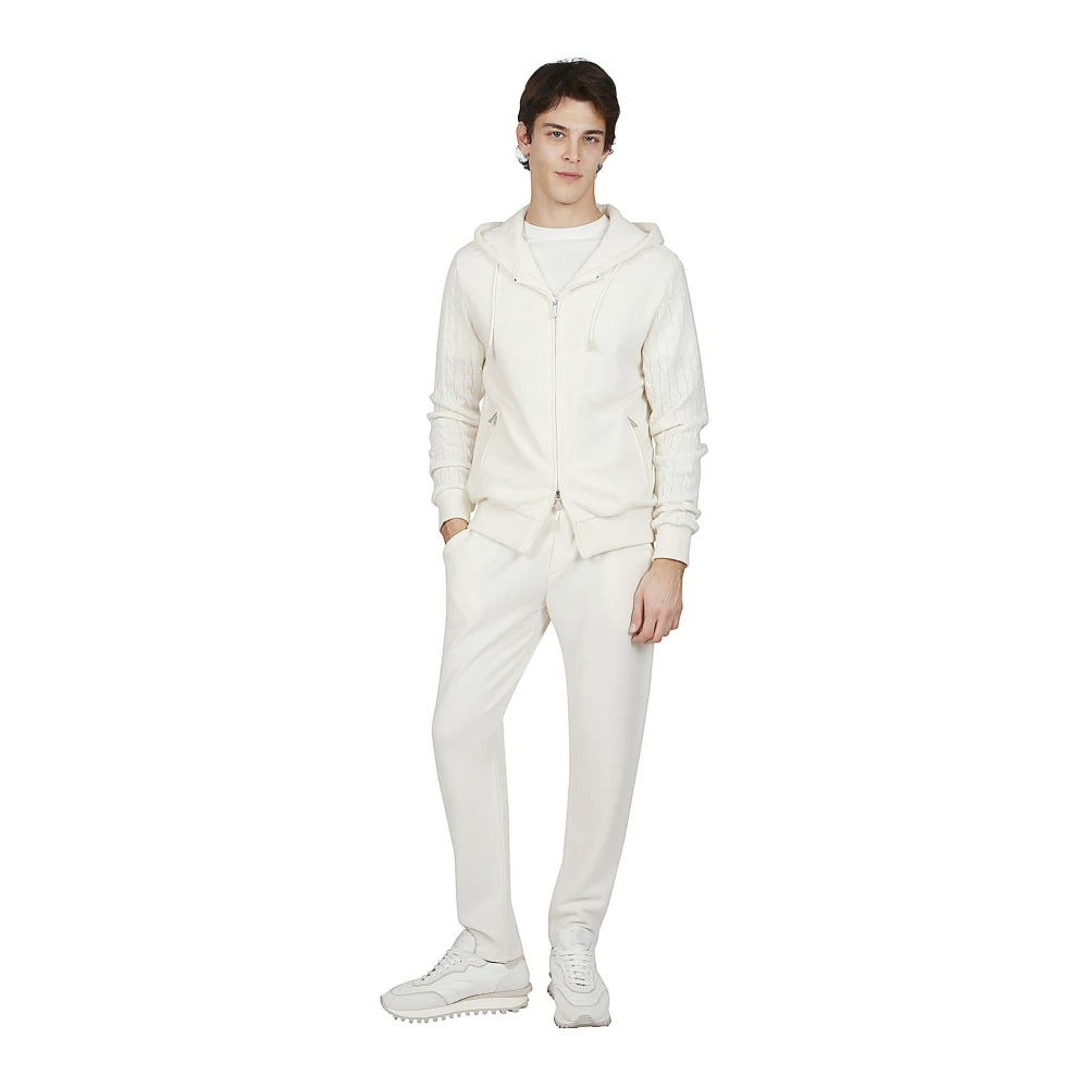 Eleventy Kasjmierwol Broek Amerikaanse Stijl White Heren