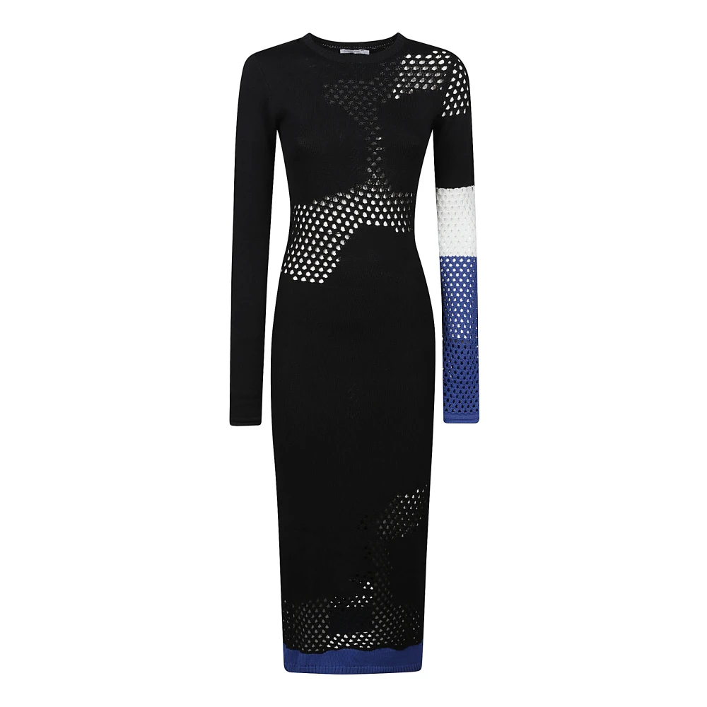 PATRIZIA PEPE Elegante Jurk Met Lange Mouwen Black Dames
